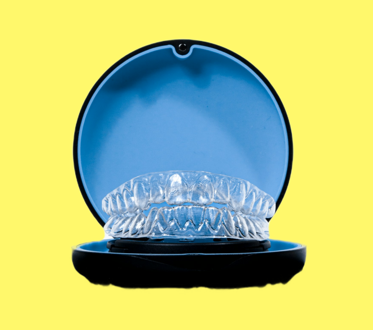Invisalign clear aligners in case