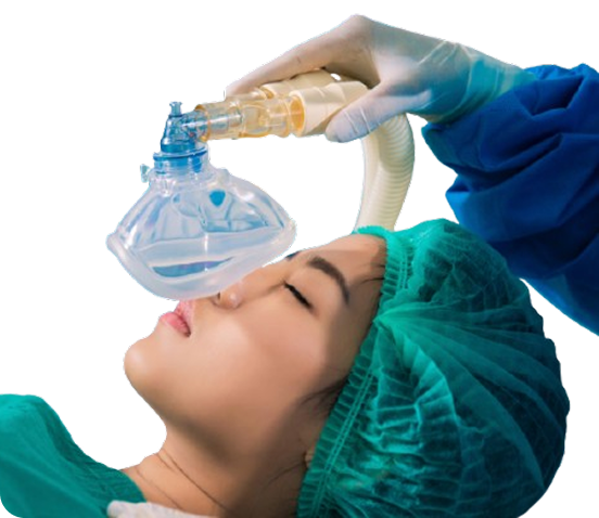 Patient receiving sedation dentistry